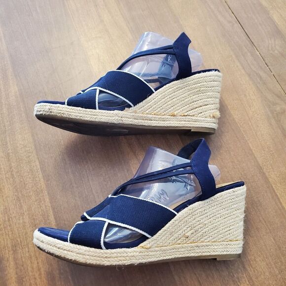 Impo Tiza Women's Size 6.5M Espadrilles Wedge Sandals, Tegan Fabric Open Toe - Picture 2 of 13